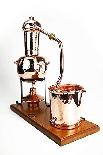 CopperGarden Kupfer Destille ARABIA 0,5 Liter I Geniale Tischdestille mit Aromasieb & Spiritusbrenner im Miniformat I Legales Destilliergerät für ätherische Öle/Hydrolate/Düfte/Wasser etc. CopperGarden Kupfer Destille ARABIA 0,5 Liter I Geniale Tischdestille mit Aromasieb & Spiritusbrenner im Miniformat I Legales Destilliergerät für ätherische Öle/Hydrolate/Düfte/Wasser etc. von Copper Garden