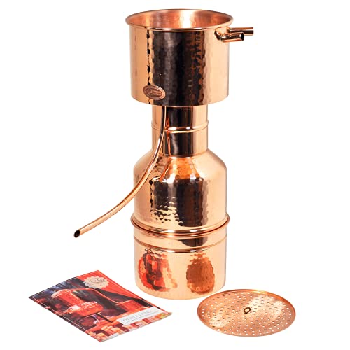 CopperGarden Kupfer Destille LEONARDO 2 Liter I Kleindestille nach Dr. Helge Schmickl mit Aromasieb I Legales Destilliergerät für ätherische Öle/Hydrolate/Düfte/destilliertes Wasser etc. CopperGarden Kupfer Destille LEONARDO 2 Liter I Kleindestille nach Dr. Helge Schmickl mit Aromasieb I Legales Destilliergerät für ätherische Öle/Hydrolate/Düfte/destilliertes Wasser etc. von Copper Garden