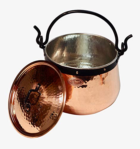 CopperGarden Kupferkessel 10 L mit Henkel + Deckel I Robuster Kessel aus verzinntem Kupfer: Ideale Wärmeleitung & -verteilung I Lebensmittelechter Feuerkessel für Gulasch/Feuerzangenbowle uvm. CopperGarden Kupferkessel 10 L mit Henkel + Deckel I Robuster Kessel aus verzinntem Kupfer: Ideale Wärmeleitung & -verteilung I Lebensmittelechter Feuerkessel für Gulasch/Feuerzangenbowle uvm. von Copper Garden