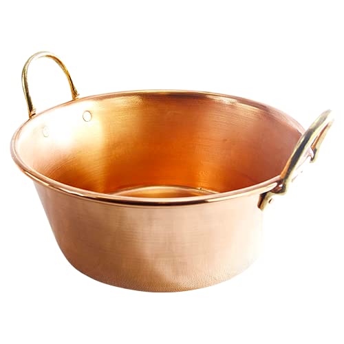 CopperGarden Soßen- & Marmeladentopf 30 Liter I Kochtopf aus Kupfer mit 50 cm Durchmesser I Großer Topf zum Marmelade kochen I Für offenes Feuer & Gas geeignet I Ideale Wärmeverteilung von Copper Garden