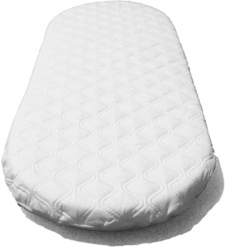 Copper Top - Antiallergische Matratze für Babybett, gesteppt, oval, hergestellt in Großbritannien (70 x 30 x 3,5 cm) von Copper Top