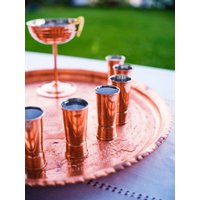 Kupfer-Schnapsgläser 2Er-Set, Kupfer-Cocktail-Jgger, Doppelseitiger Kupfer-Jgger, Handgefertigter von CopperConceptShop