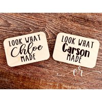Schau, Was Ich Gemacht Habe Individuell Gravierte Personalisierte Magnete Personalisierte Kühlschrankmagnete von CopperRoofCreations