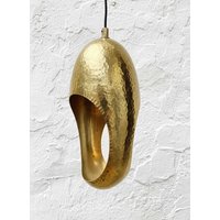 Gehämmerte Hängelampe Aus Massivem Messing, Handgefertigte Skulpturale Deckenleuchte Kücheninsel, Esszimmerleuchte Gehämmerte Hängelampe Aus Massivem Messing, Handgefertigte Skulpturale Deckenleuchte Kücheninsel, Esszimmerleuchte von CopperSouk