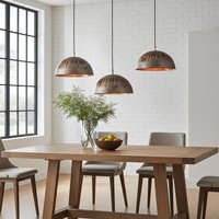 Set Von Drei Handgefertigten Kupfer Pendelleuchten - Rustikale Deckenleuchten Für Die Bauernhausküche Set Von Drei Handgefertigten Kupfer Pendelleuchten - Rustikale Deckenleuchten Für Die Bauernhausküche von CopperSouk