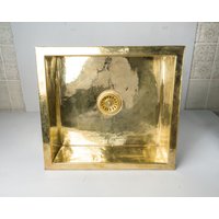 Unlackierte Messing Unterbau Küchenspüle, Island Küchenspüle in Verschiedenen Größe Unlackierte Messing Unterbau Küchenspüle, Island Küchenspüle in Verschiedenen Größe von CopperSouk