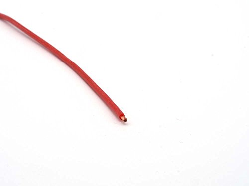 CopterFarm Silikon Kabel Silikon-Litze Typ NEG Hochflexibel | 1 Meter | Rot | 0,5mm von CopterFarm
