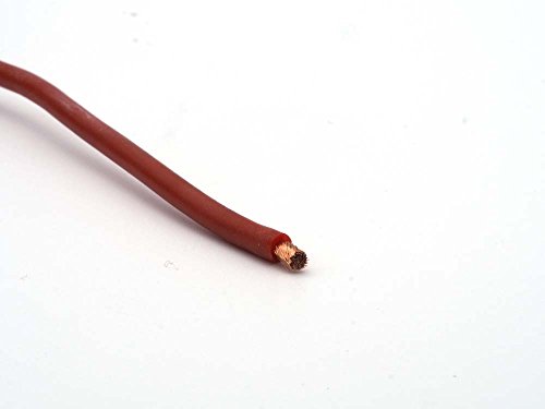 CopterFarm Silikon Kabel Silikon-Litze Typ NEG Hochflexibel | 1 Meter | Rot | 2,5mm von CopterFarm