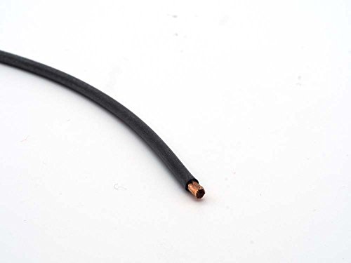 CopterFarm Silikon Kabel Silikon-Litze Typ NEG Hochflexibel | 1 Meter | Schwarz | 1,5mm von CopterFarm