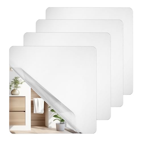 Coptiner 4 Stück HD Acrylic klebespiegel spiegelfolie selbstklebende fliesen duschspiegel dekorative wandspiegel badezimmer spiegel tür stehspiegel kinderspiegel ohne rahmen für küche schrank 20x20cm Coptiner 4 Stück HD Acrylic klebespiegel spiegelfolie selbstklebende fliesen duschspiegel dekorative wandspiegel badezimmer spiegel tür stehspiegel kinderspiegel ohne rahmen für küche schrank 20x20cm von Coptiner