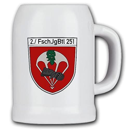 2 FschJgBtl 251 Fallschirmjägerbataillon Calw Wappen Abzeichen Bierkrug #16364 von Copytec