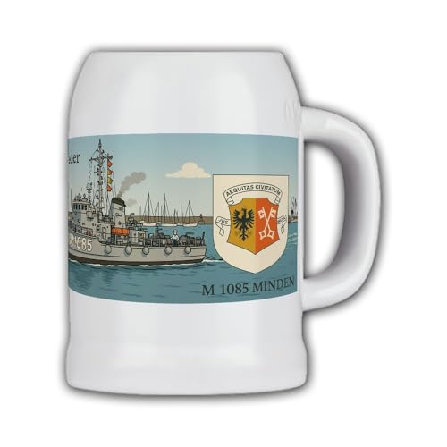 Bierkrug M1085 Lindau-Klasse-Kriegsschiff Bundesmarine Bundeswehr Marine #46462 von Copytec