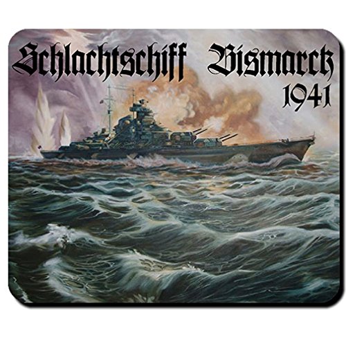 Bismarck Schiff Schlachtschiff deutsche Marine WK 2 - Mauspad #8588 von Copytec