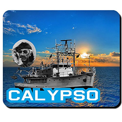 Calypso Jacques-Yves Cousteau Schiff Forschungsschiff Forschung Pioniere Meer Taucher - Mauspad Mousepad Computer Laptop PC #12947 von Copytec