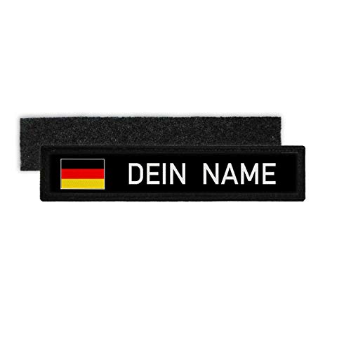 Copytec Deutschland Namenschild Patch mit Namen Bundeswehr Polizei Feuerwehr DEU #32321 von Copytec