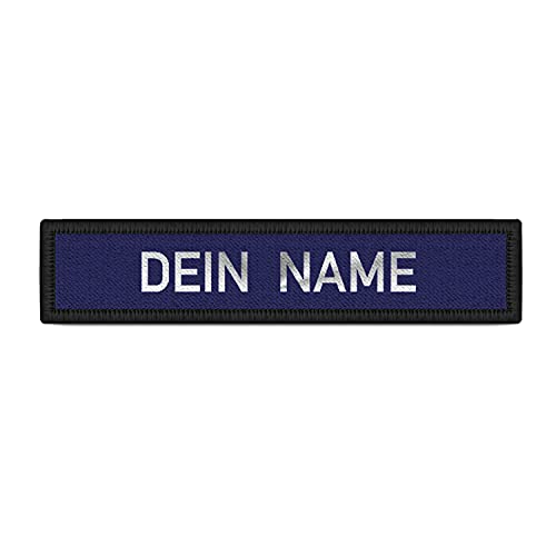 Copytec Namenschild Patch Blau - Silber Namen Feuerwehr individuell Notarzt #32143 von Copytec