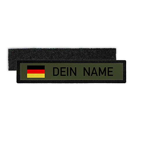 Copytec Namenspatch BW Deutschland personalisiert Fahne Uniform Olivgrün gestalten#27141 von Copytec