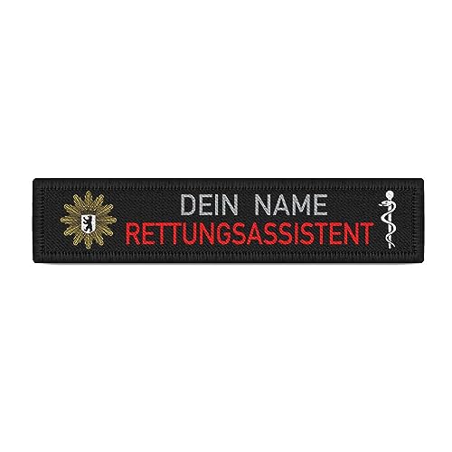 Copytec Namenspatch personalisierbar Polizei Wappen Berlin Bär Rettungsassistent #42433 von Copytec