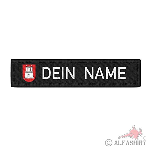 Copytec Namensschild Dein Name Hamburg Patch Perle des Nordens Nord #37664 von Copytec