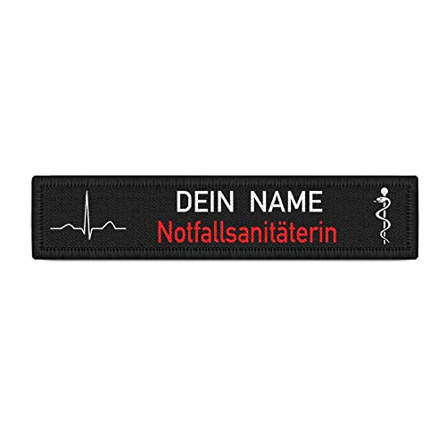 Copytec Notfallsanitäterin QRS Patch Feuerwehr Rettungsdienst personalisierbar #38471 von Copytec