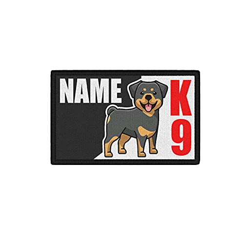 Copytec Patch 7,5x4,5 K9 Labrador Rottweiler Mix Name Diensthund Hunde #37799 von Copytec