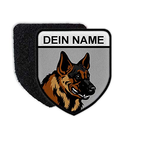 Copytec Patch Dein Schäferhund Name K9 DSH Deutscher Hund Rasse Männchen #34984 von Copytec