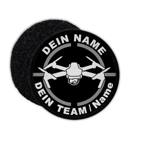 Copytec Patch Drohnen-Team personalisiert FPV Racing Sport Quadrocopter #33466 von Copytec