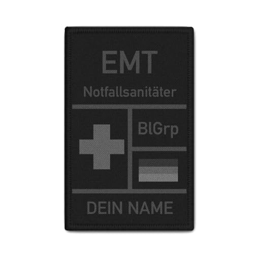 Copytec Patch EMT Notfallsanitäter Night Tarn Emergency Medical 9,8x6cm #40791 von Copytec