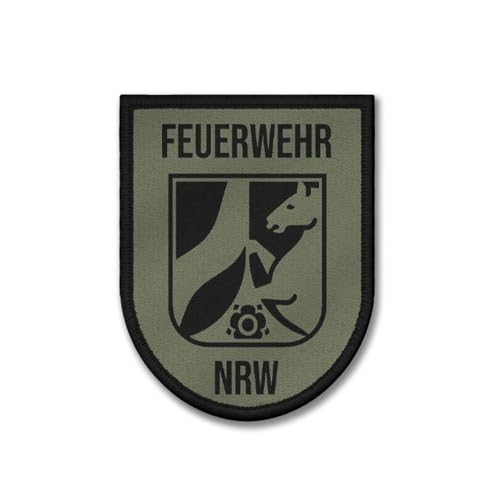 Copytec Patch Feuerwehr Land NRW Wappen Tarn Westen Bundesland Rose Ross 42660 von Copytec
