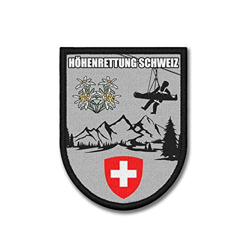 Copytec Patch Höhenrettung Schweiz Matterhorn Berge Unfall Einsatz Rettung 9x7cm#37271 von Copytec