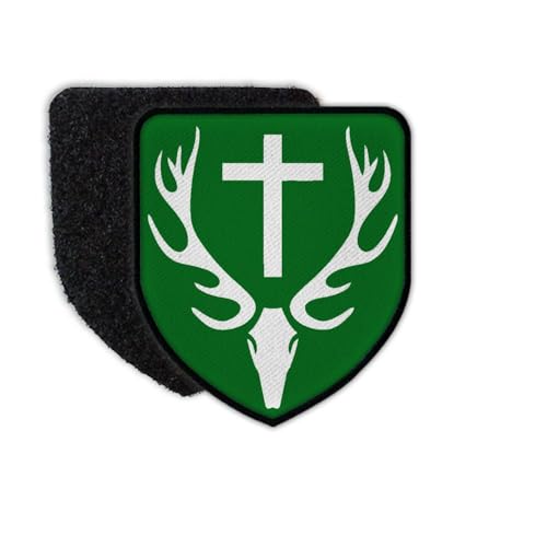Copytec Patch Jäger Schutzpatron Abzeichen Hubertus von Lüttich Hirsch #36559 von Copytec