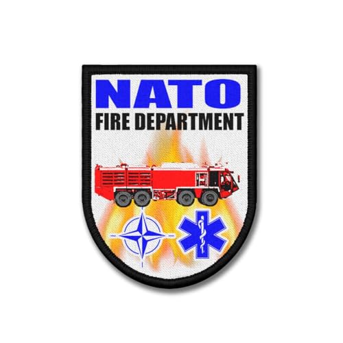 Copytec Patch NATO fire Department Flugplatz Löschfahrzeug Feuerwehr #40320 von Copytec