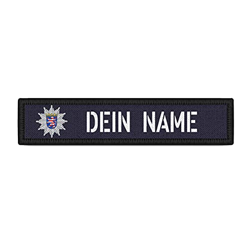 Copytec Patch Namens-Schild Polizei Hessen Klett Streifen personalisiert Namen #38203 von Copytec