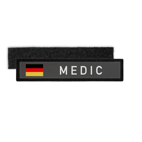 Copytec Patch Namensschild Medic BW Polizei BPOL Sanitäter Mediziner Arzt Uniform #30032 von Copytec