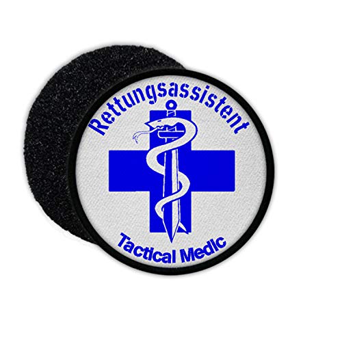Copytec Patch Rettungsassistent Tactical Sanitäter Polizei Blue Line Mediziner #33287 von Copytec