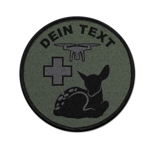 Copytec Patch personalisierbar Rehkitzrettung Rehkitz Wildtier Wald Natur #42303 von Copytec