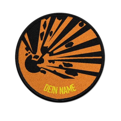 Copytec Patch personalisiert Warnzeichen Explosion explosiv Technik Sprengstoff #42832 von Copytec