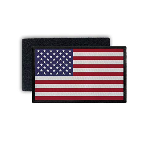 Copytec Patch7,5x4,5 USA Fahne Army Amerika Flagge Abzeichen Uniform Sterne rot #35970 von Copytec