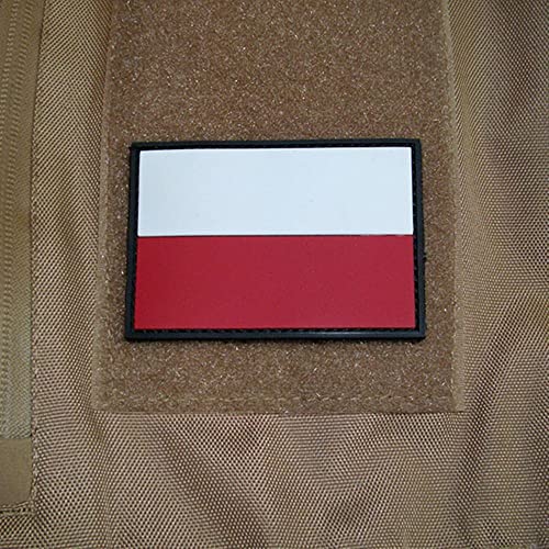Copytec Polen Polska Fahne Abzeichen Airsoft Wojsko Polskie 3D Rubber Patch 5x8cm #17047 von Copytec