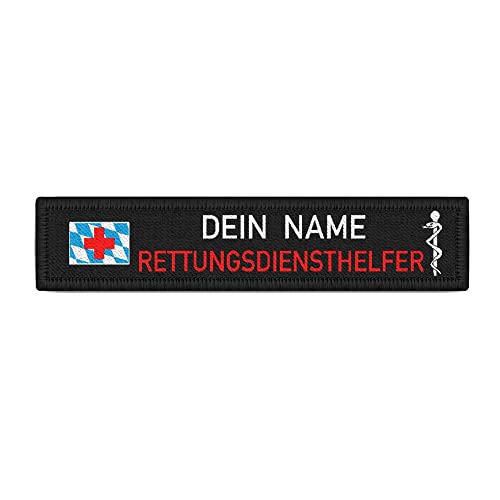 Copytec RETTUNGSDIENSTHELFER Bayern Namen-Schild Patch Feuerwehr Rettungsdienst #39186 von Copytec