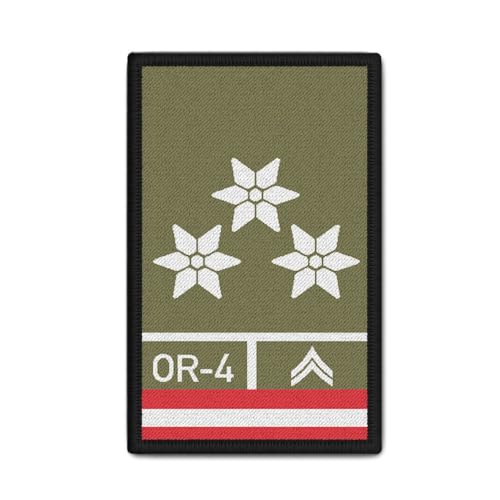 Copytec Rank Patch Bundesheer Zugsführer Zgf ZF Dienstgrad Österreich 9,8x6cm.#37101 von Copytec