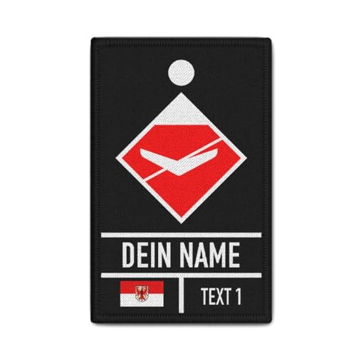 Copytec Rank Patch schwarz personalisierbar taktisches Zeichen Feuerwehr Drohne #42739 von Copytec