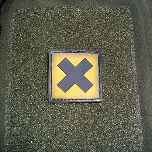 Copytec Tactical Gesundheitsschädlich Gefahr Tod Symbol 3D Rubber Patch 4x4cm #16276 von Copytec