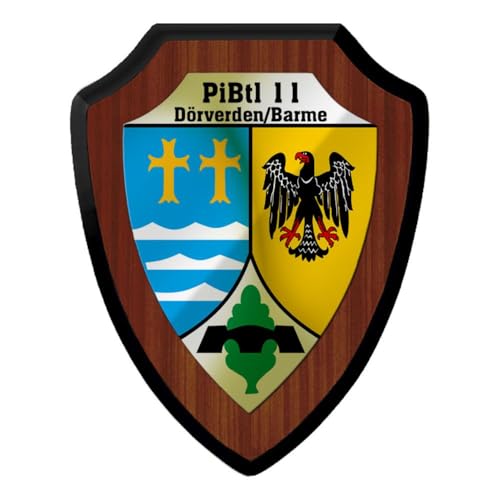 Copytec Wappenschild PiBtl 11 Pionier Bataillon Dörverden Fuchs Barme Bundeswehr #40208 von Copytec