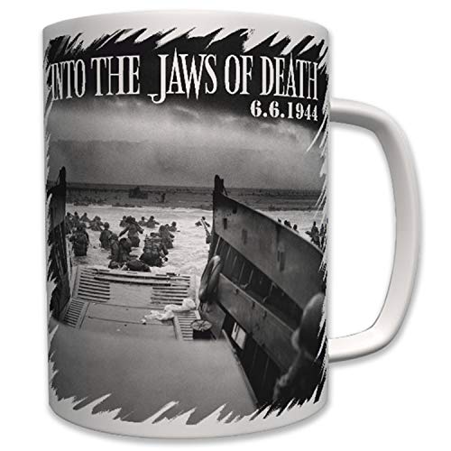 D Day to the jaws of death Normandy Operation Overloard Utah Omaha - Tasse #6280 von Copytec