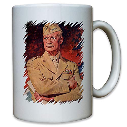 Dwight David Eisenhower 34 Präsident der Vereinigten Staaten - Tasse #12540 von Copytec