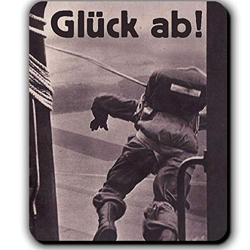 Fallschirmjäger Glück ab! Ju52 Grüne Teufel Bundeswehr Luftwaffe Mauspad #13794 von Copytec