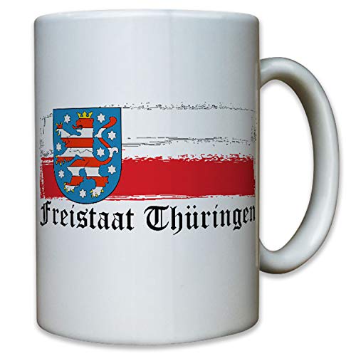 Freistaat Thüringen Deutschland Bundesland Löwe Wappen Abzeichen - Tasse #9219 t von Copytec