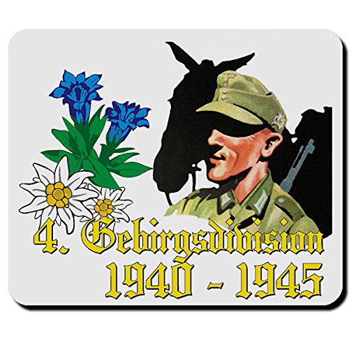 GebDiv GebirgsDivision Enzian Edelweiß Gebirgsjäger - Mauspad Mousepad #10415 von Copytec