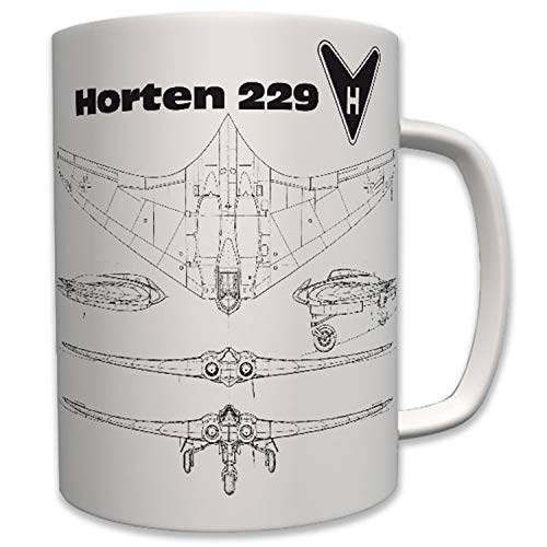 Horten 229 Bauzeichnung Nurflügler Luftwaffe H IX stealth LW - Tasse #6231 von Copytec